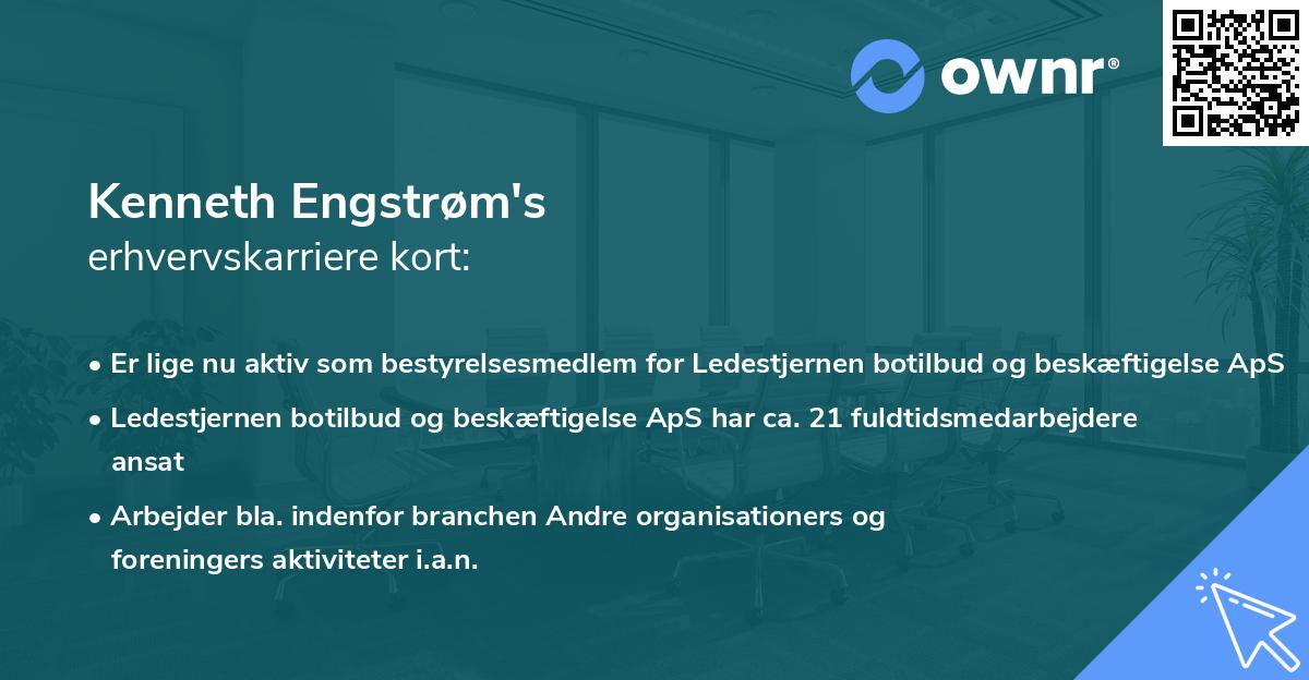 Kenneth Engstrøm's erhvervskarriere kort