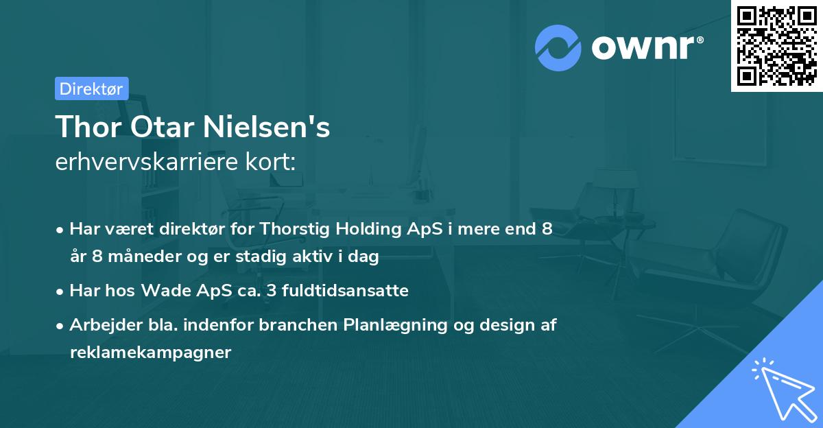 Thor Otar Nielsen's erhvervskarriere kort