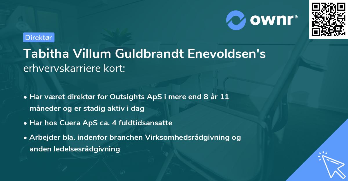 Tabitha Villum Guldbrandt Enevoldsen's erhvervskarriere kort