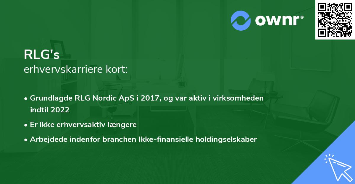 RLG's erhvervskarriere kort