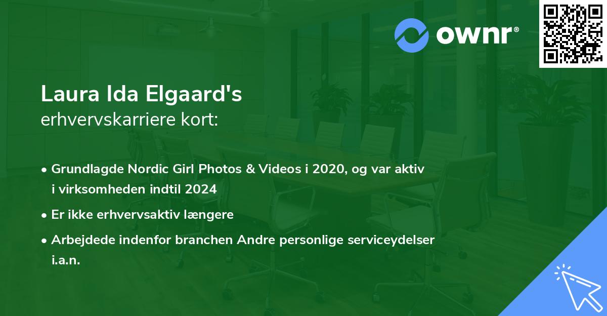 Laura Ida Elgaard's erhvervskarriere kort