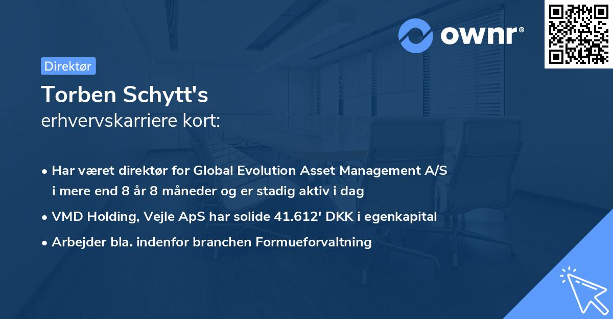 Torben Schytt's erhvervskarriere kort