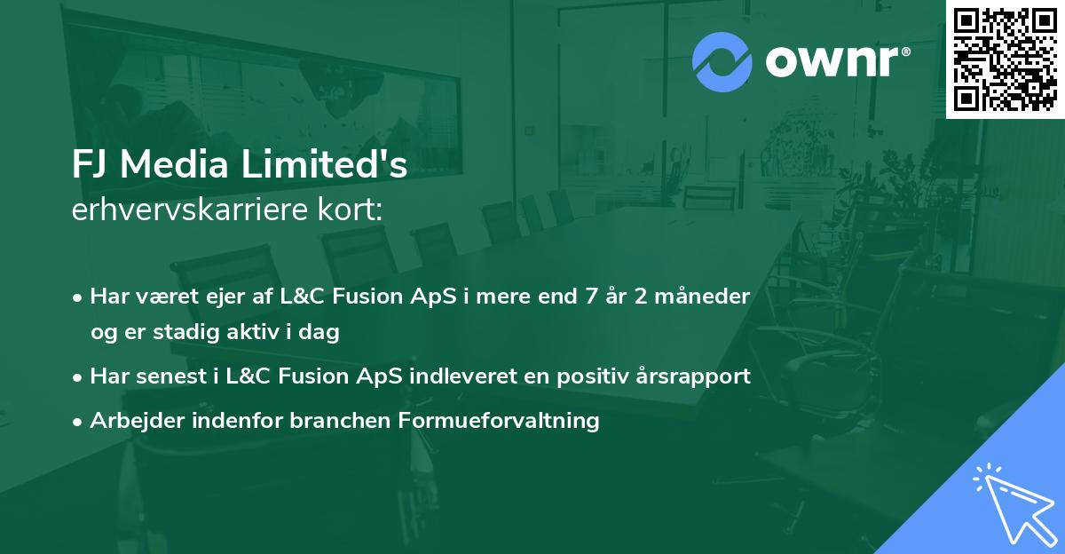 FJ Media Limited's erhvervskarriere kort