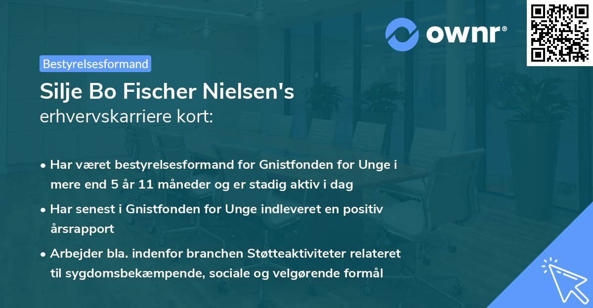 Silje Bo Fischer Nielsen's erhvervskarriere kort