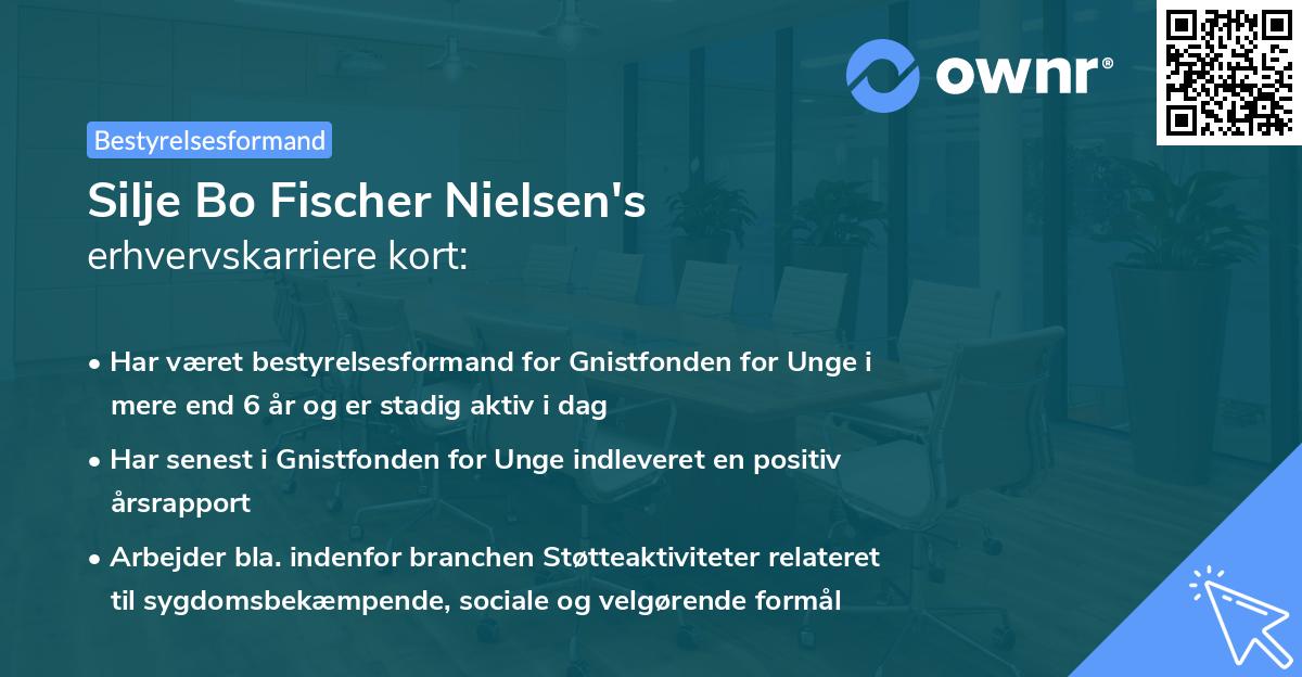 Silje Bo Fischer Nielsen's erhvervskarriere kort