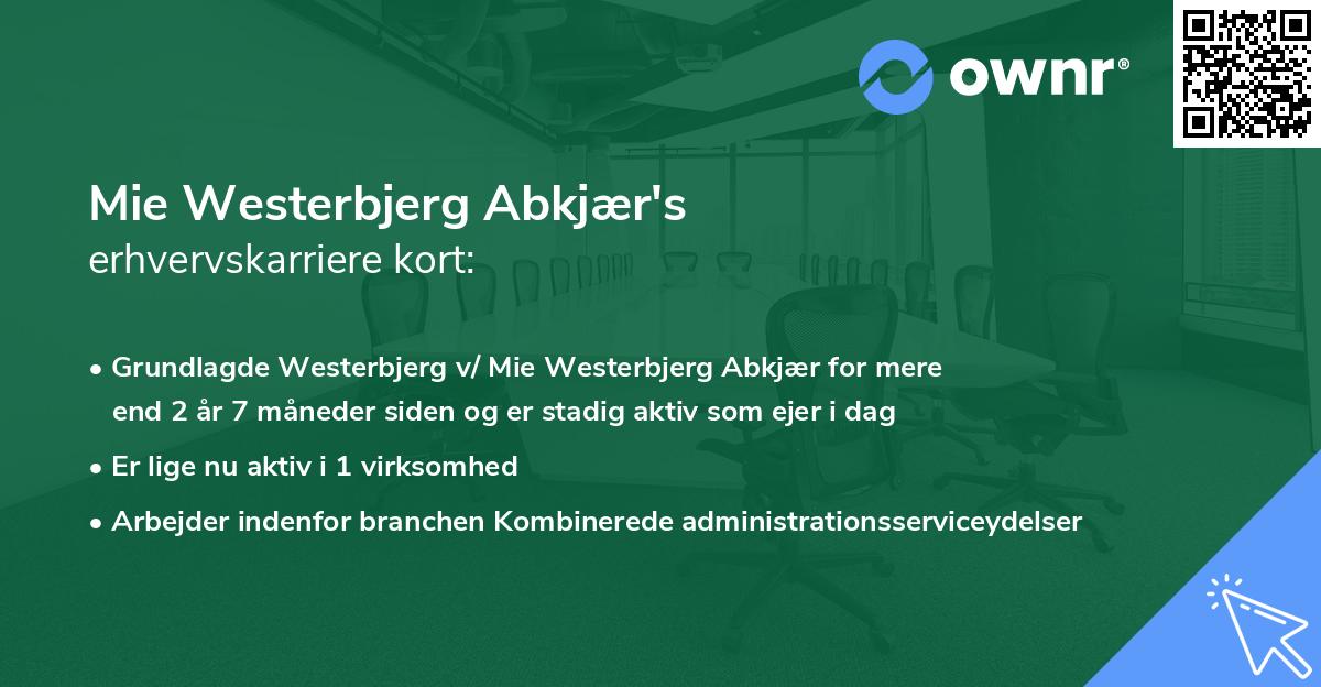 Mie Westerbjerg Abkjær's erhvervskarriere kort