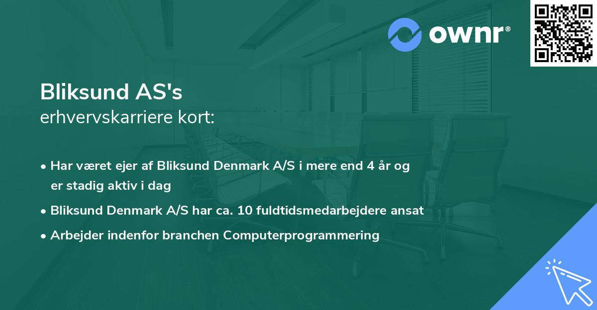 Bliksund AS's erhvervskarriere kort