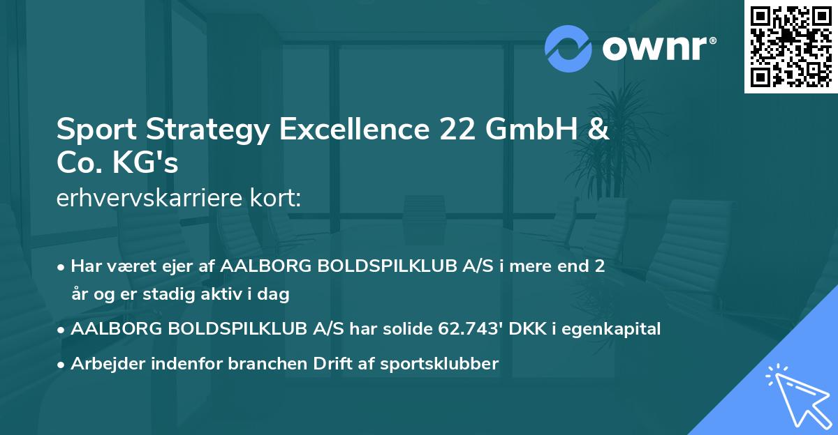 Sport Strategy Excellence 22 GmbH & Co. KG's erhvervskarriere kort