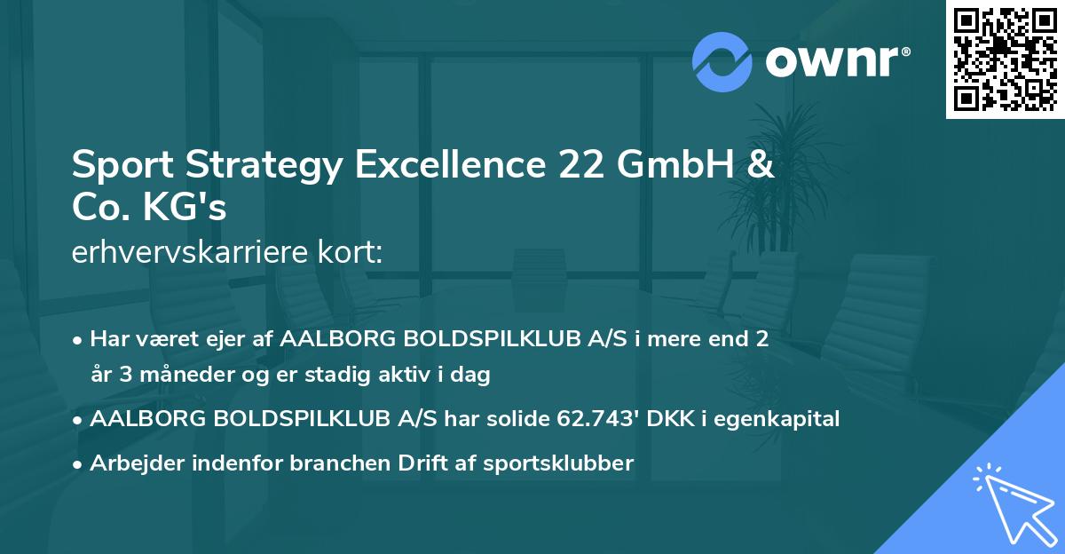 Sport Strategy Excellence 22 GmbH & Co. KG's erhvervskarriere kort