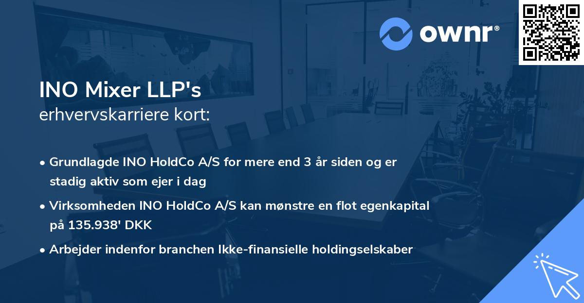 INO Mixer LLP's erhvervskarriere kort
