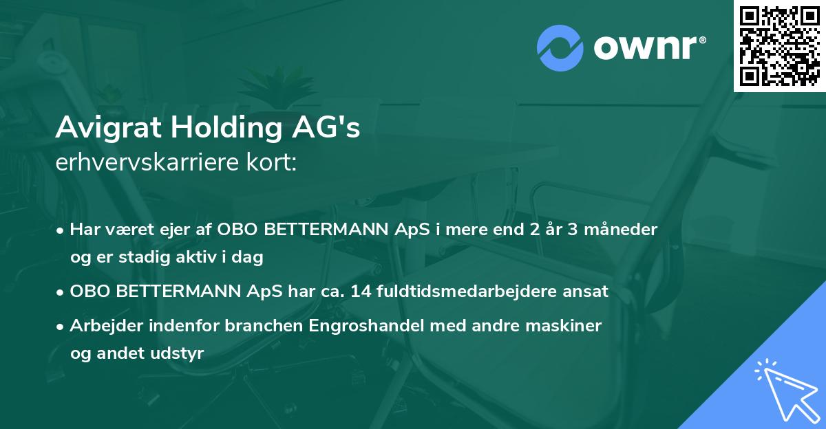Avigrat Holding AG's erhvervskarriere kort