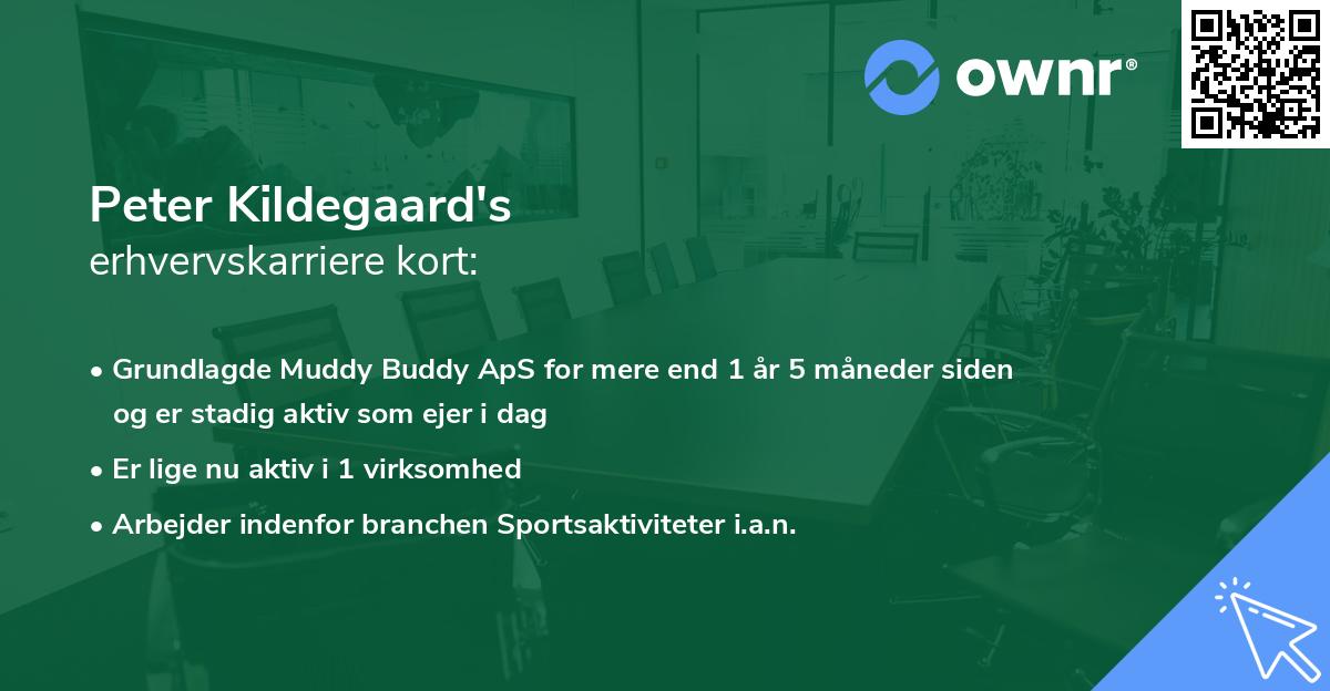 Peter Kildegaard's erhvervskarriere kort
