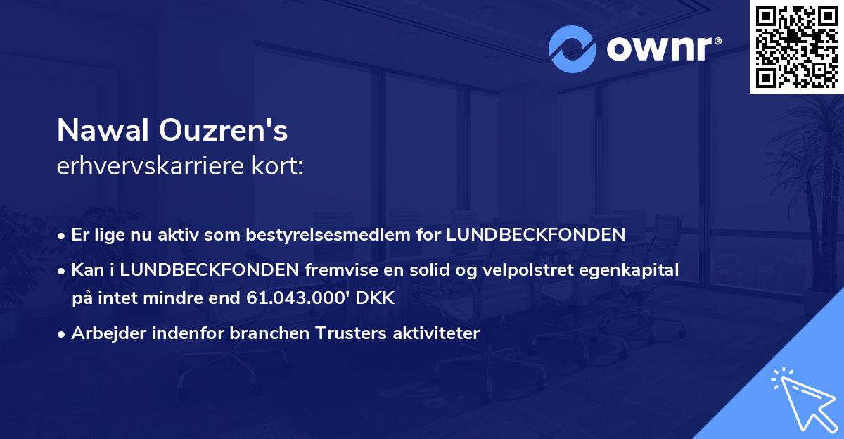 Nawal Ouzren's erhvervskarriere kort