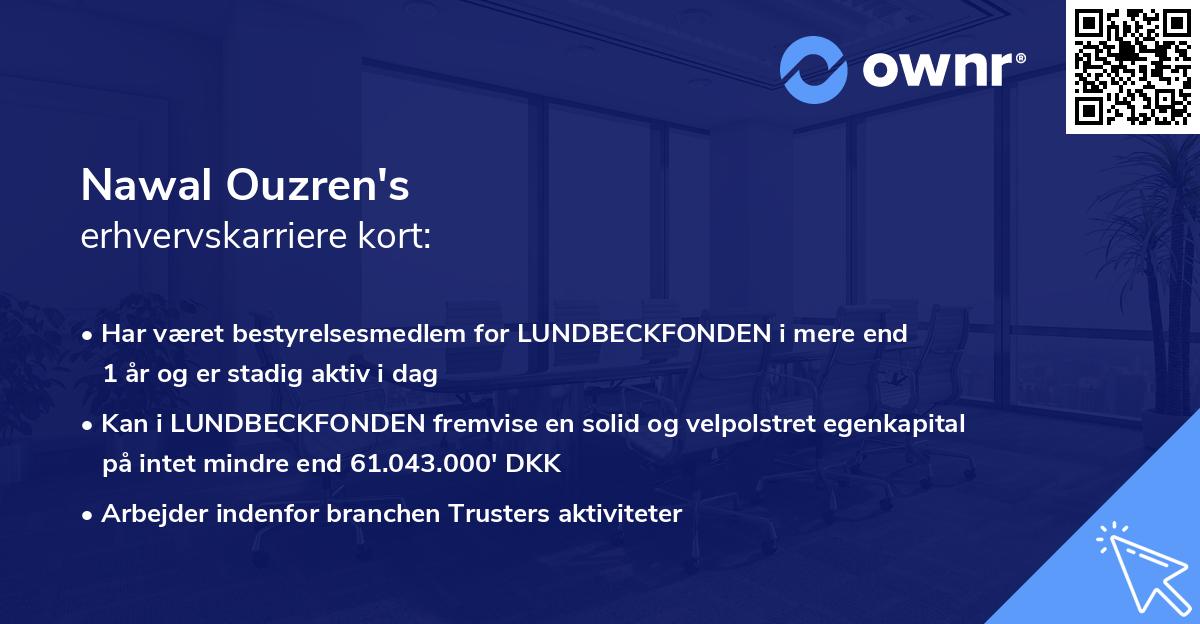 Nawal Ouzren's erhvervskarriere kort