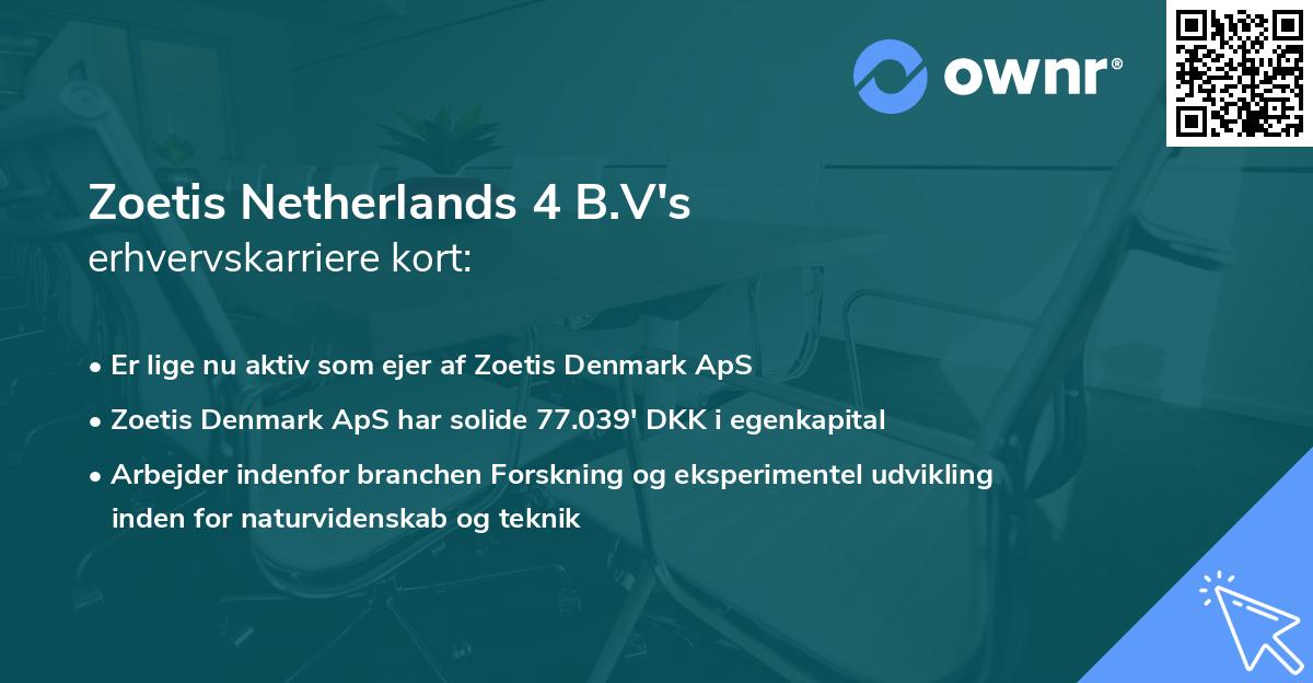 Zoetis Netherlands 4 B.V's erhvervskarriere kort