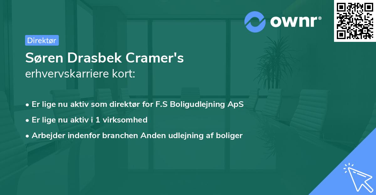 Søren Drasbek Cramer's erhvervskarriere kort
