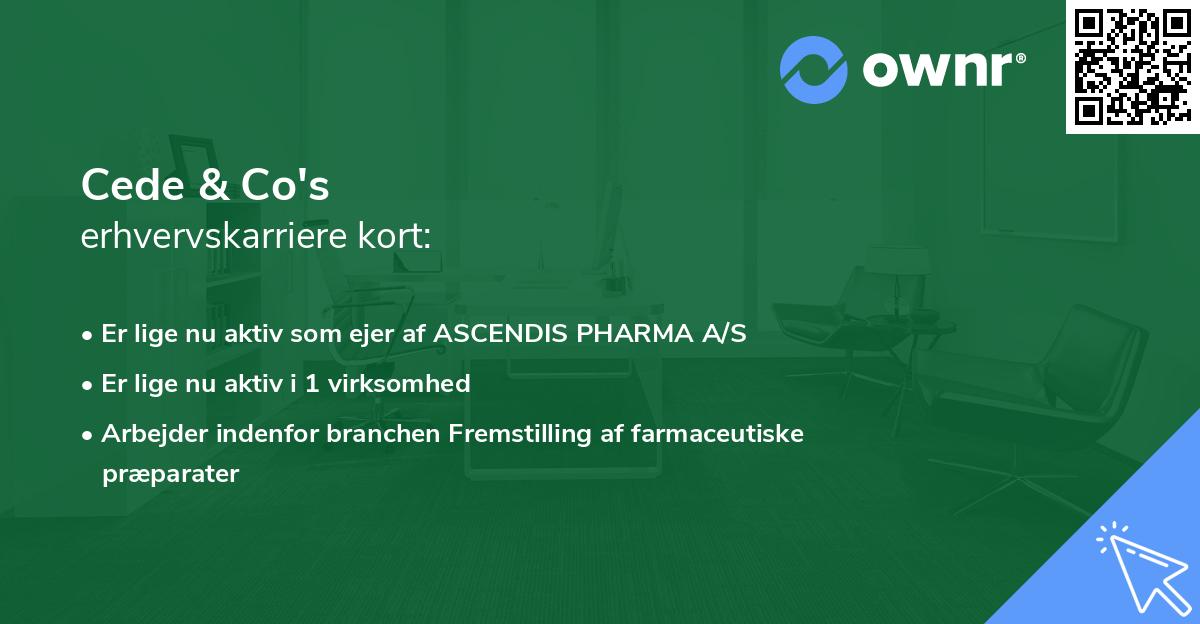 Cede & Co's erhvervskarriere kort