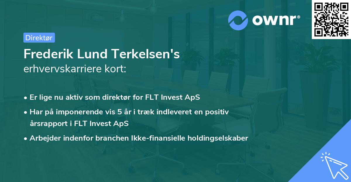 Frederik Lund Terkelsen's erhvervskarriere kort