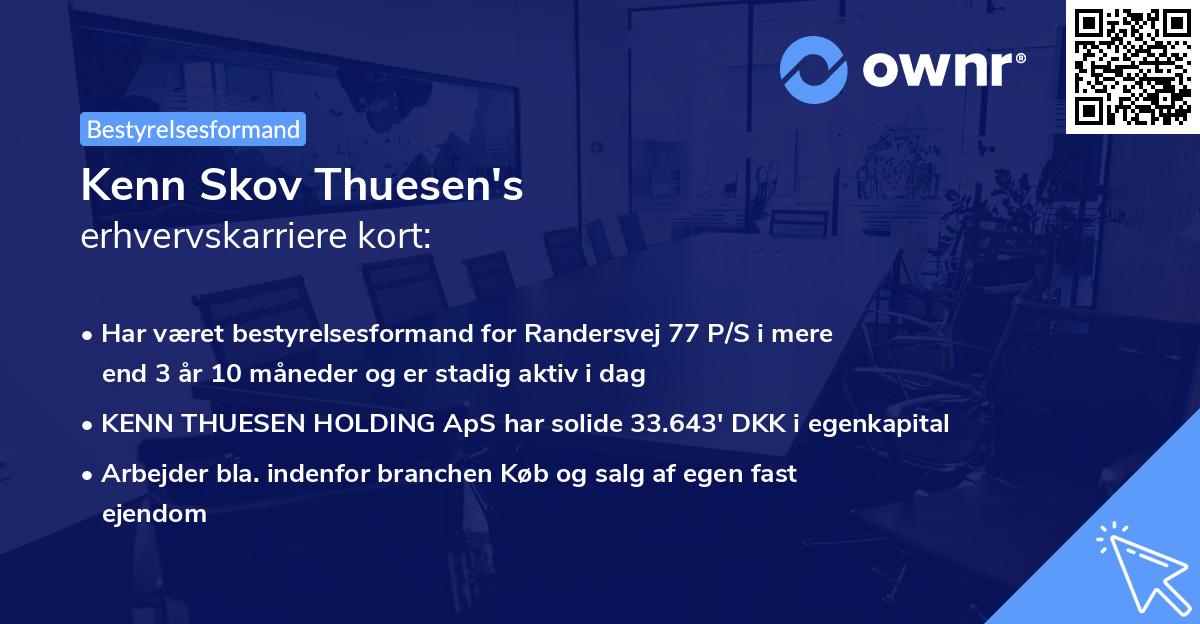 Kenn Skov Thuesen's erhvervskarriere kort
