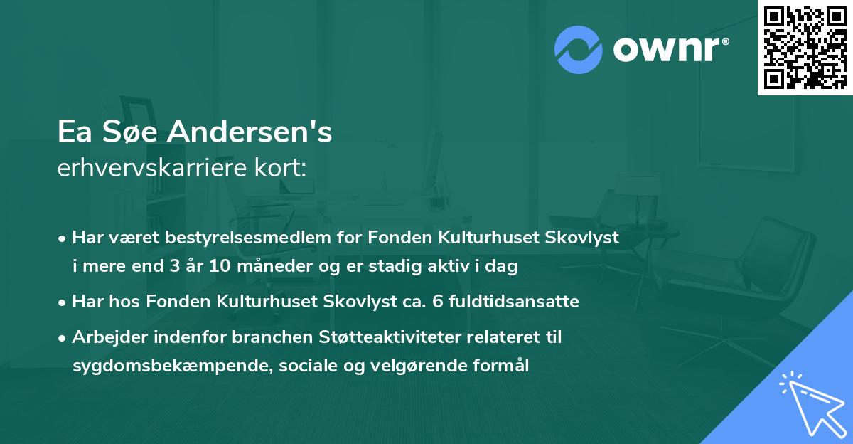 Ea Søe Andersen's erhvervskarriere kort