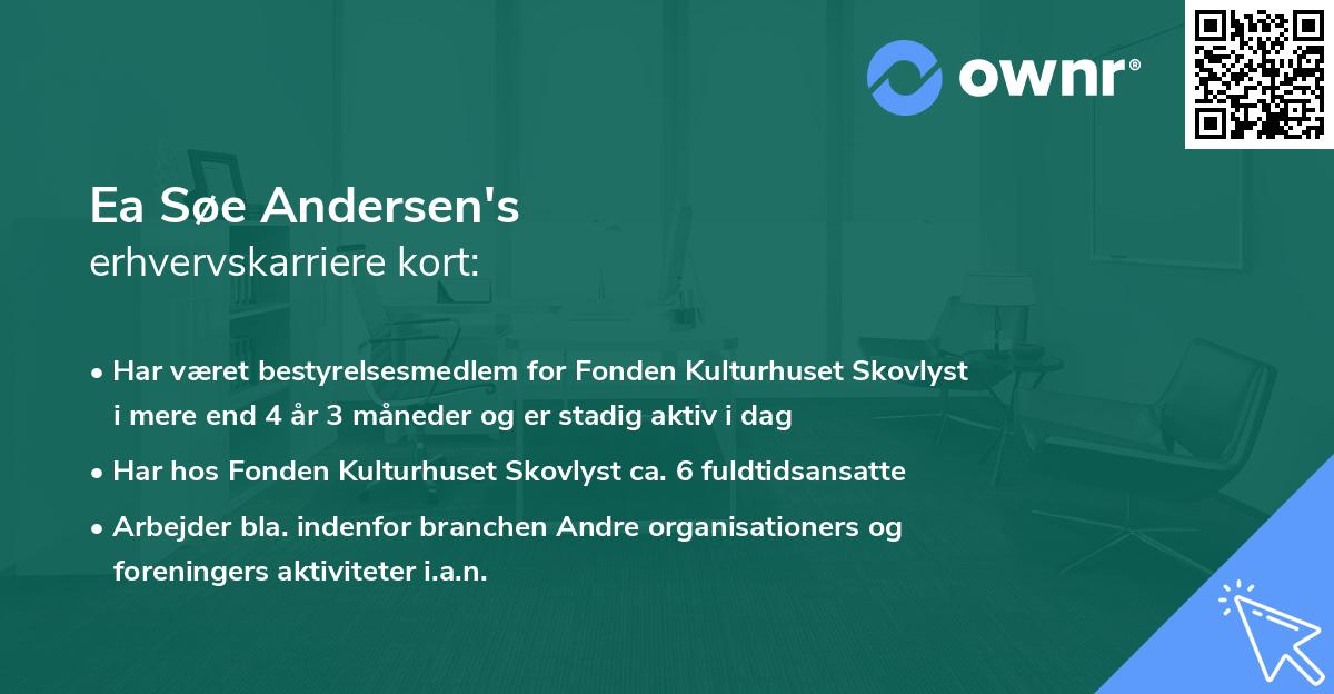 Ea Søe Andersen's erhvervskarriere kort