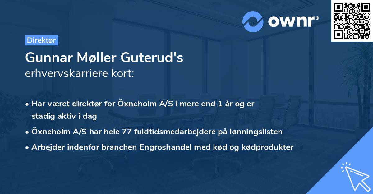 Gunnar Møller Guterud's erhvervskarriere kort