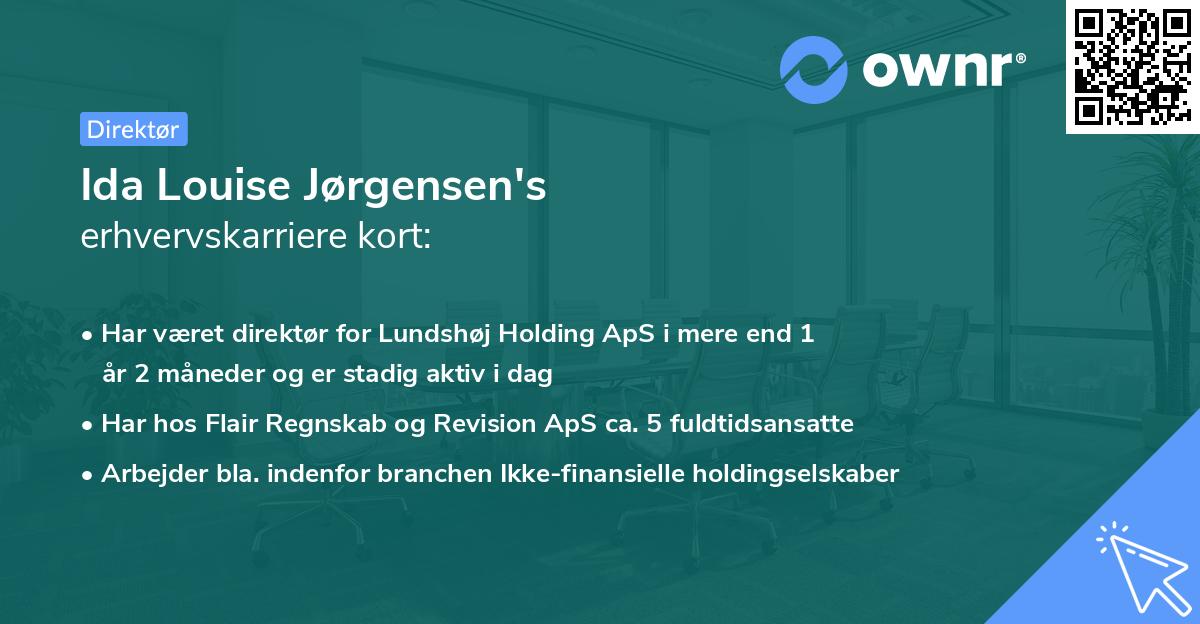 Ida Louise Jørgensen's erhvervskarriere kort