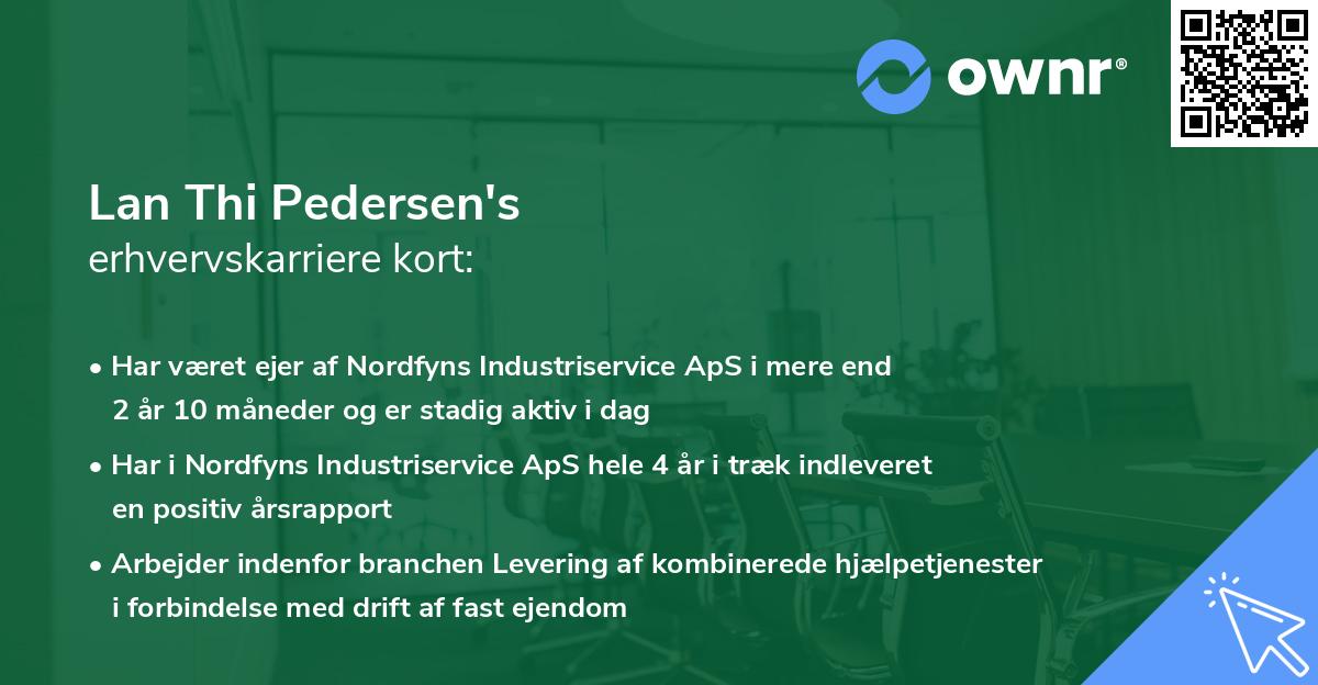 Lan Thi Pedersen's erhvervskarriere kort