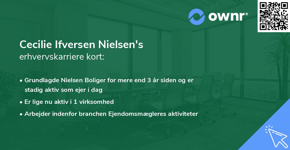 Cecilie Ifversen Nielsen's erhvervskarriere kort