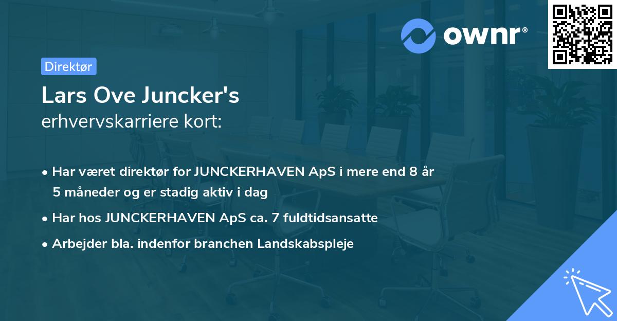 Lars Ove Juncker's erhvervskarriere kort