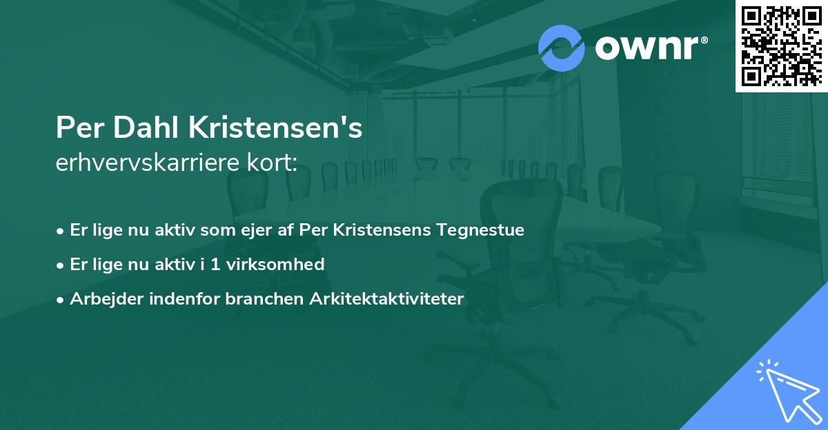 Per Dahl Kristensen's erhvervskarriere kort