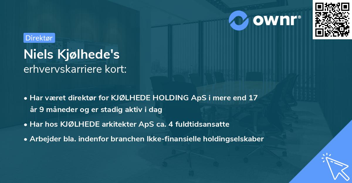 Niels Kjølhede's erhvervskarriere kort