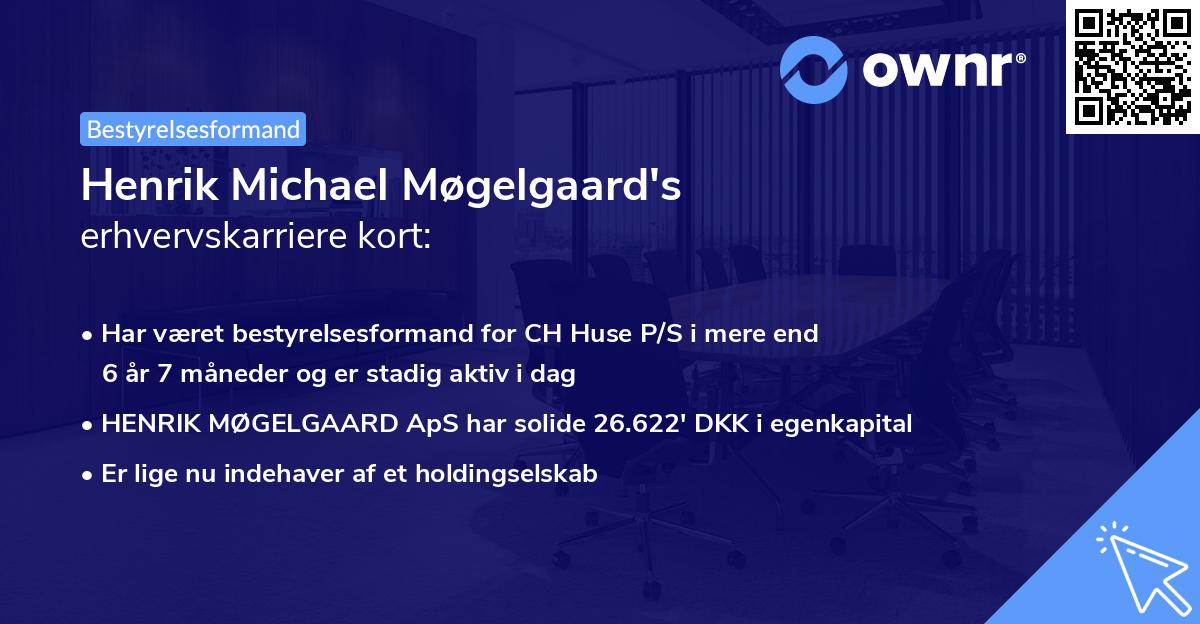 Henrik Michael Møgelgaard's erhvervskarriere kort