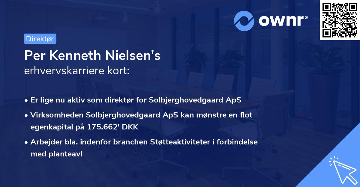 Per Kenneth Nielsen's erhvervskarriere kort