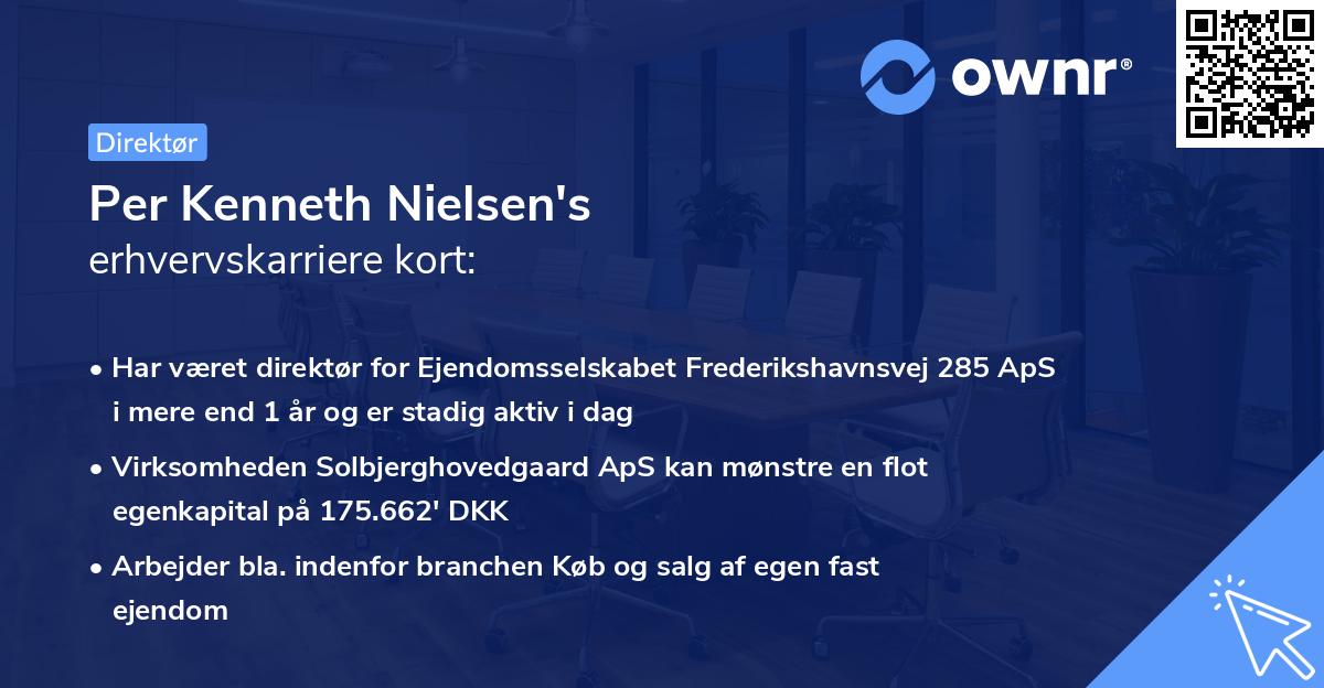 Per Kenneth Nielsen's erhvervskarriere kort