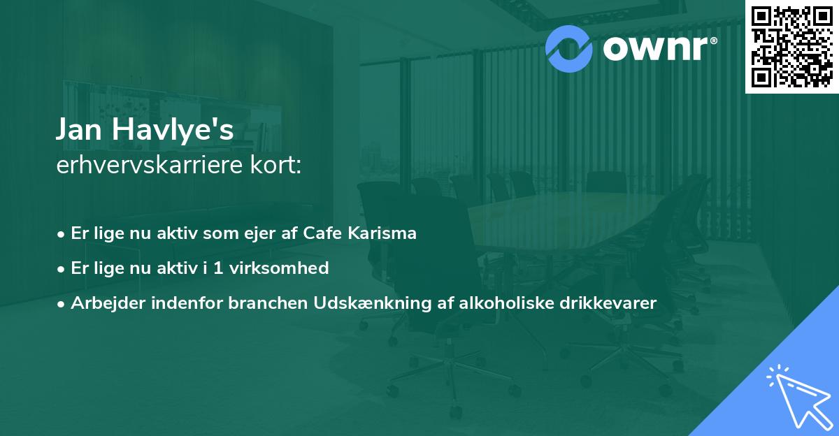 Jan Havlye's erhvervskarriere kort