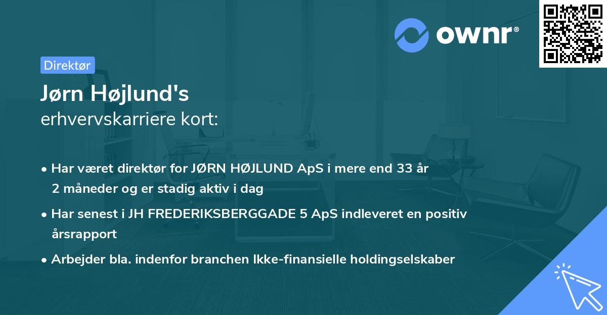 Jørn Højlund's erhvervskarriere kort