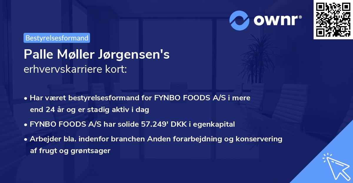 Palle Møller Jørgensen's erhvervskarriere kort