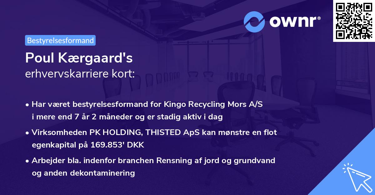 Poul Kærgaard's erhvervskarriere kort