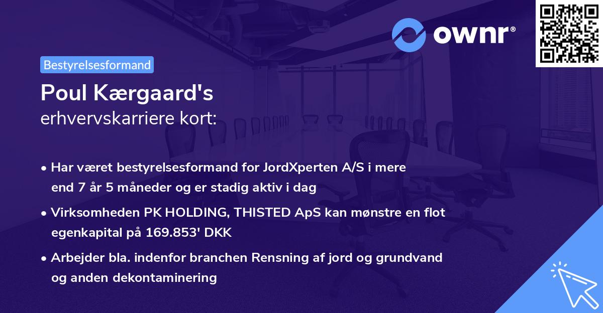 Poul Kærgaard's erhvervskarriere kort