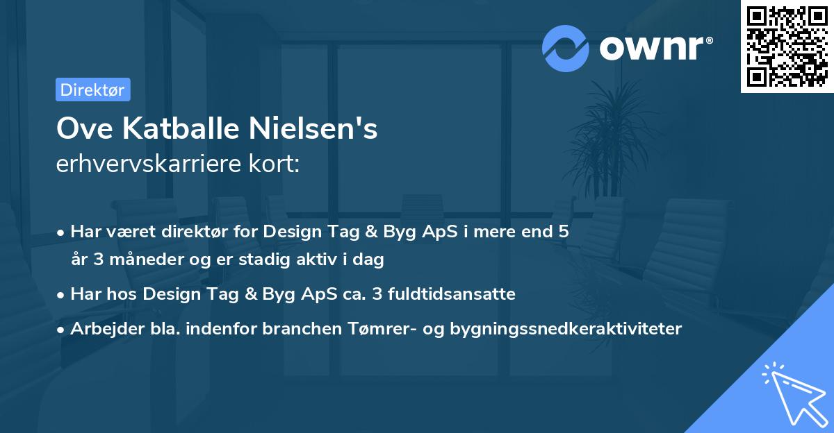 Ove Katballe Nielsen's erhvervskarriere kort
