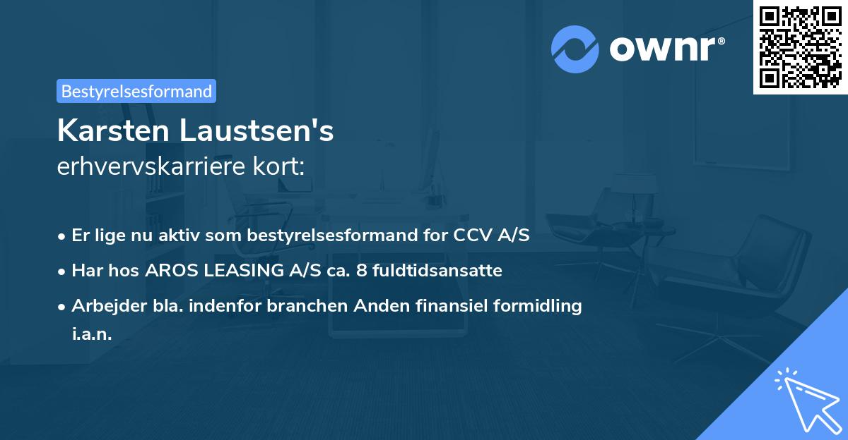 Karsten Laustsen's erhvervskarriere kort