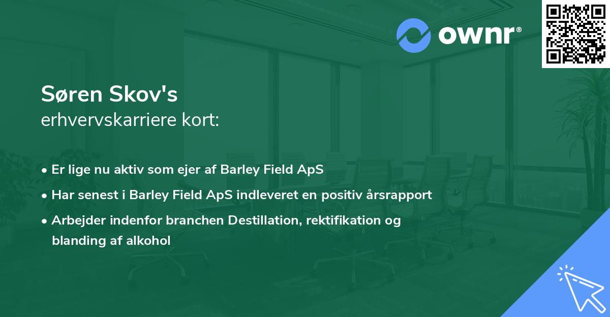 Søren Skov's erhvervskarriere kort