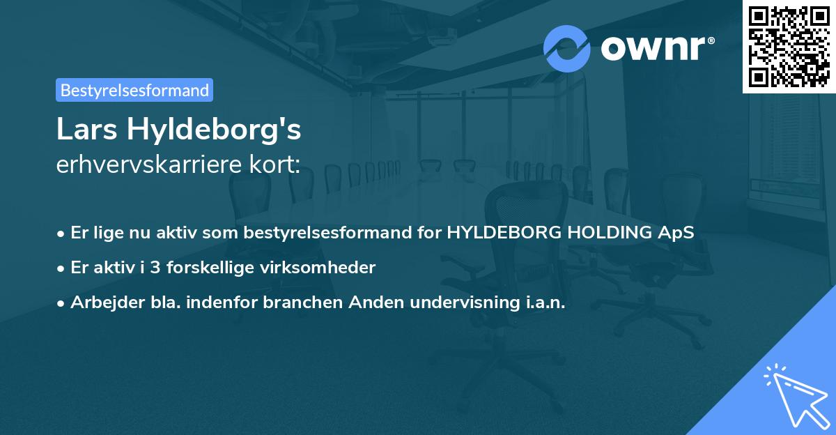 Lars Hyldeborg's erhvervskarriere kort
