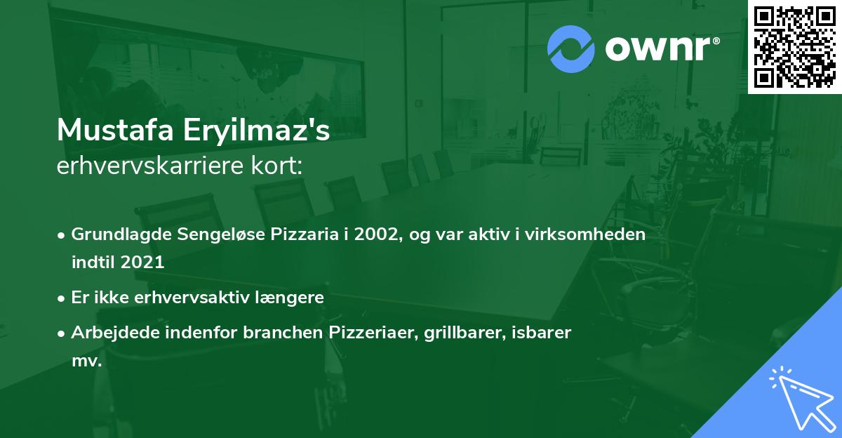 Mustafa Eryilmaz's erhvervskarriere kort