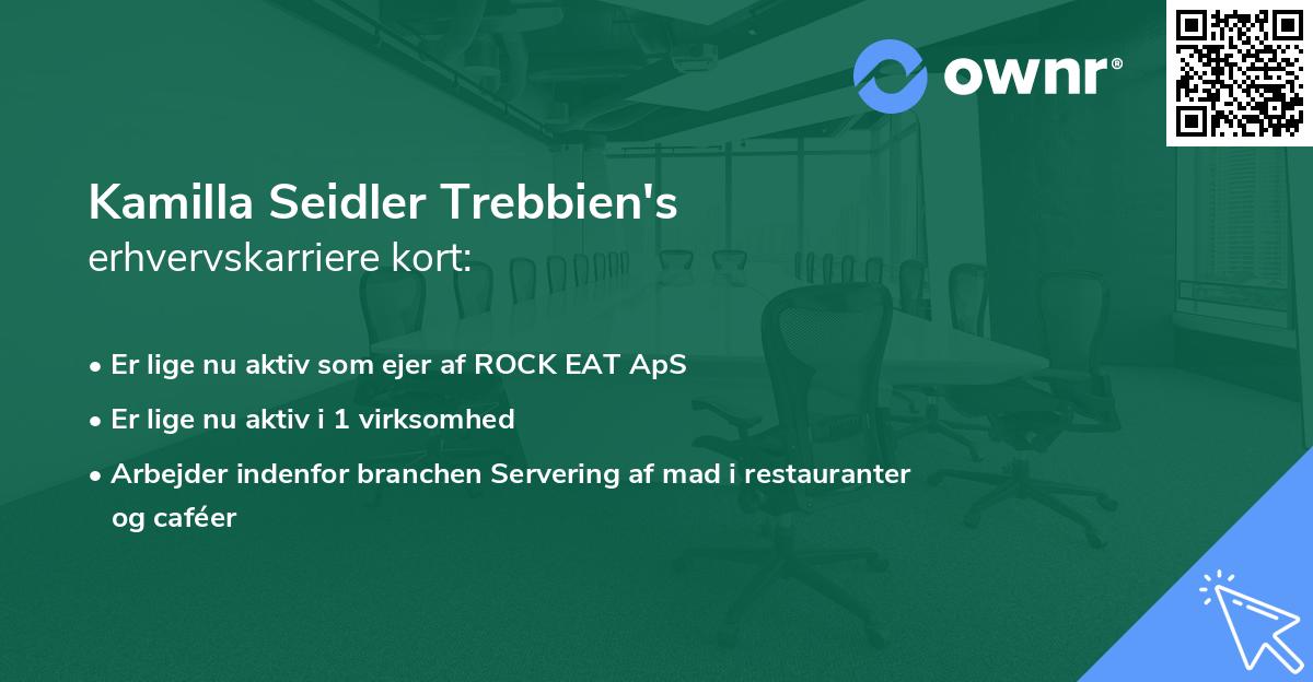 Kamilla Seidler Trebbien's erhvervskarriere kort