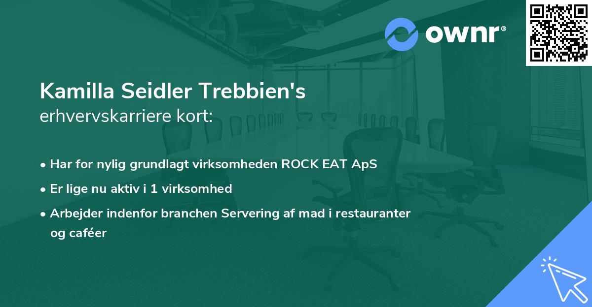 Kamilla Seidler Trebbien's erhvervskarriere kort