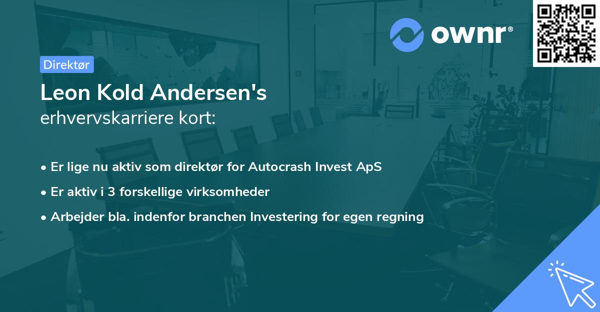 Leon Kold Andersen's erhvervskarriere kort