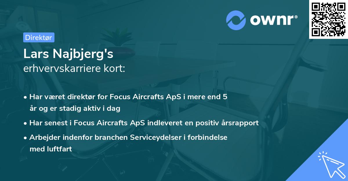 Lars Najbjerg's erhvervskarriere kort