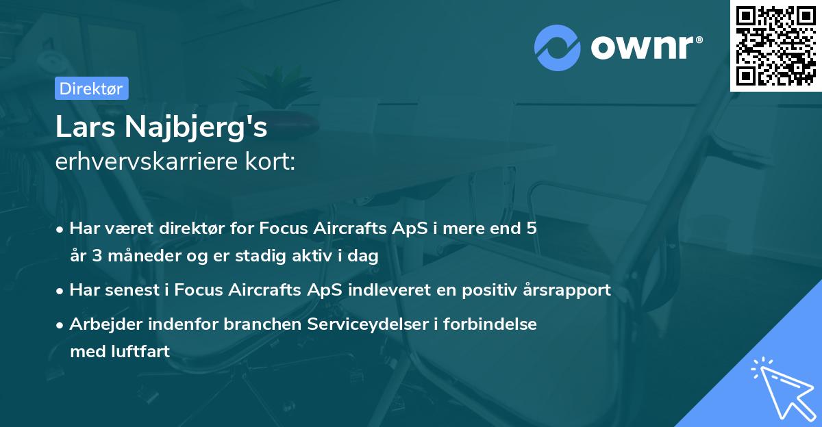 Lars Najbjerg's erhvervskarriere kort